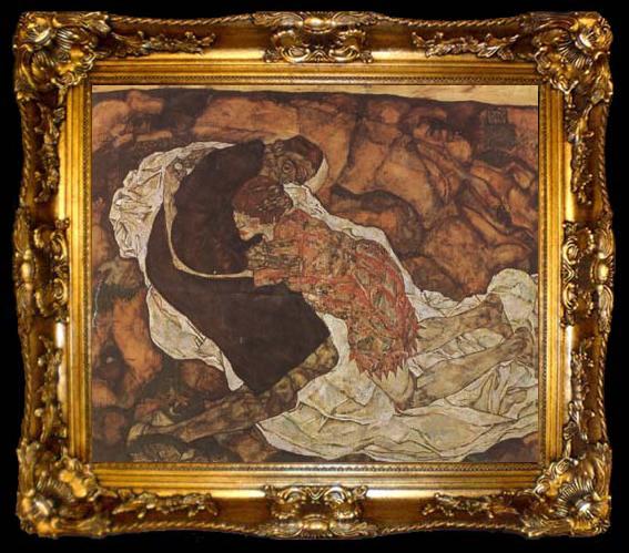 framed  Egon Schiele Death and the Maiden (mk20), ta009-2